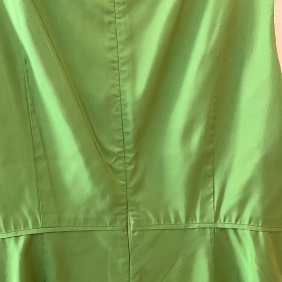 Amazing JCrew Grass Green 100% Silk Dress - Picture 3 of 5